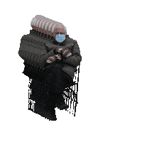 Floating Bernie Sanders Sticker by GIPHY News