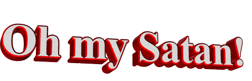 oh my satan Sticker by AnimatedText