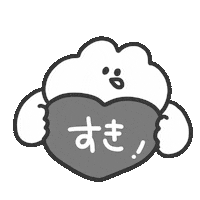 Black Sticker by おめがちゃん