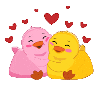 I Love You Hug Sticker by MeetDuckey