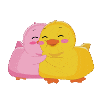 I Love You Hug Sticker by MeetDuckey