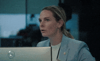 Shocked Rebecca Ferguson GIF