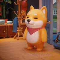 thedogefrens tired sleepy doge exhausted GIF