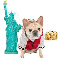 New York Frenchie Bulldog Sticker by frenchiepetsupply