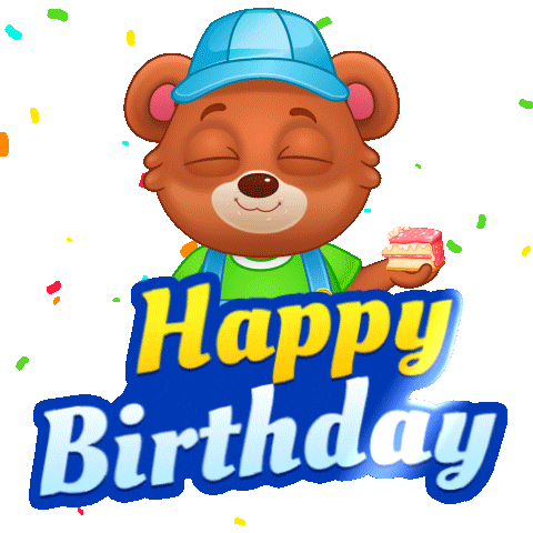 Happy Birthday Celebration Sticker by Lucas and Friends by RV AppStudios