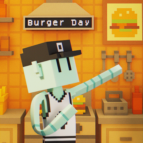 Fast Food Burger GIF by Meebits