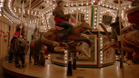 Merry Go Round Carousel GIF by Hallmark Mystery