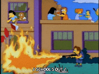 Burning Season 4 GIF by The Simpsons