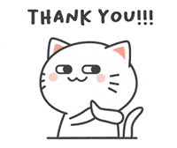 Cat Thank You GIF by KIKI