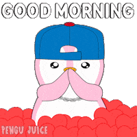 Good Morning Love Sticker by Pengu Juice Co.