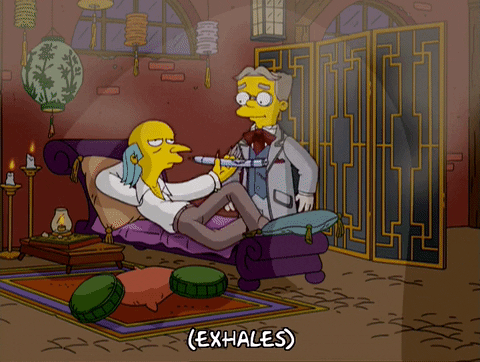 bart simpson relax GIF