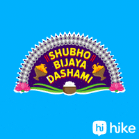 Durga Puja Festival GIF by Hike Sticker Chat