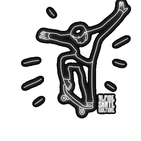 AlpineSkateCulture skateboard alpine skatepark alpineskateculture Sticker