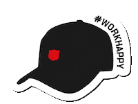brockich happy work hat salvationarmy Sticker