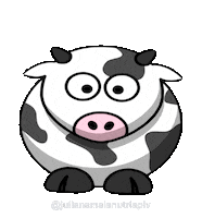 Cow Vaca Sticker by Juliana Maia Nutri APLV