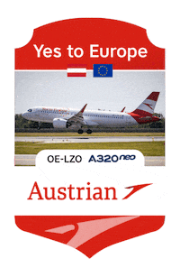 Austrian Airlines Sticker by Lufthansa Group Communications