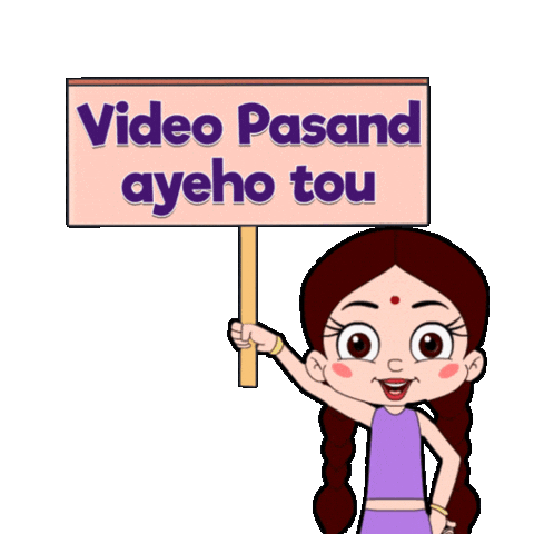 Subscribe Sticker by Chhota Bheem
