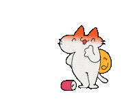 Cat Eat Sticker