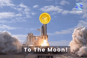To The Moon Crypto GIF by Zion