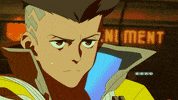 David Sweating GIF by Cyberpunk: Edgerunners