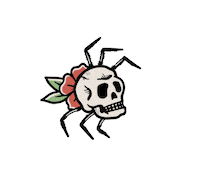 Halloween Flower Sticker