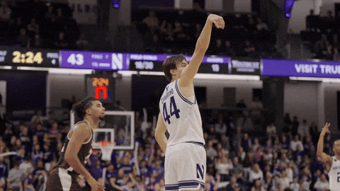 Hooping College Hoops GIF by Northwestern Athletics