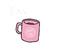 Pink Coffee Sticker by Olbali
