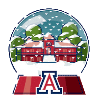 Christmas Snow Sticker by The University of Arizona