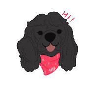 Happy Dog Sticker by Ann of Facedit