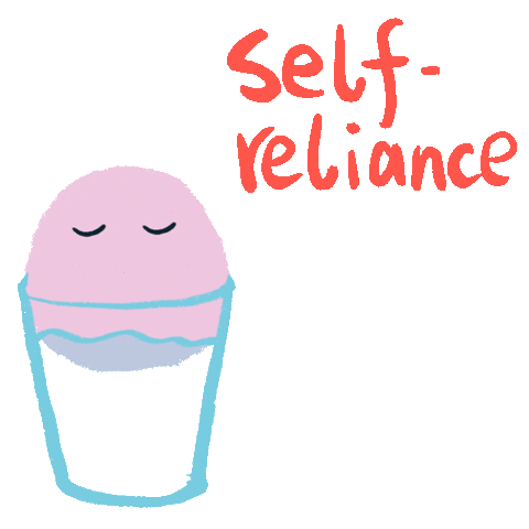 Growing Self Reliance Sticker by arlyna
