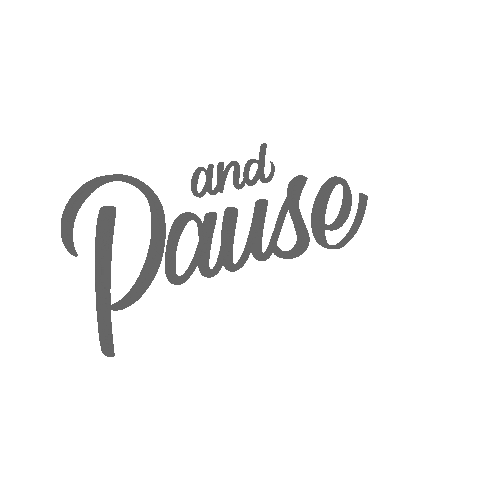 And Pause Sticker by Mandy.makes.it
