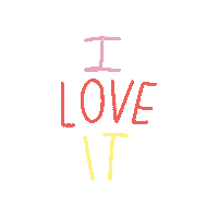 Love It Text Sticker by BrittDoesDesign