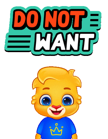 No Way Ugh Sticker by Lucas and Friends by RV AppStudios
