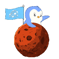 Outer Space Sticker by Pudgy Penguins