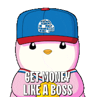 Like A Boss Success Sticker by Pudgy Penguins