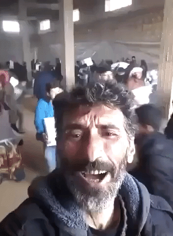 Syrian Civilians Storm Warehouse Full of Humanitarian Aid