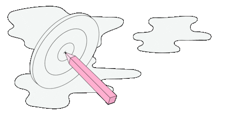 giphyupload dartboard and pen dartborad with pen Sticker