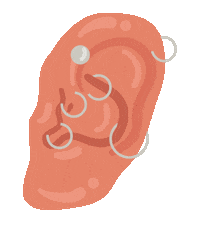 fun piercing Sticker by Refinery29