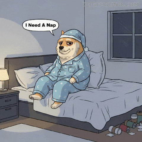 Tired Dog GIF by Doge Pound