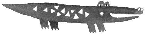 crocodile dreieck Sticker by mitliebegemacht