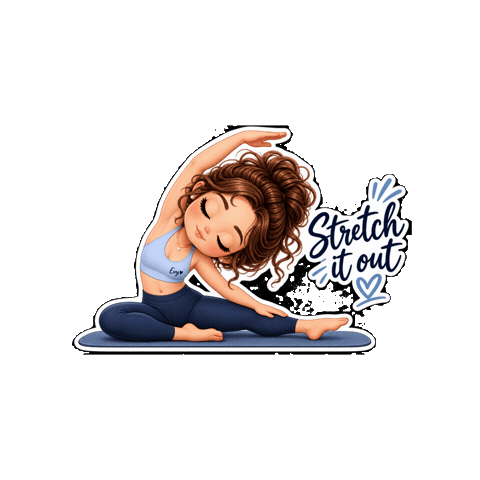 Yoga Stretching Sticker