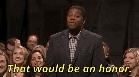 kenan thompson that would be an honor GIF by Saturday Night Live