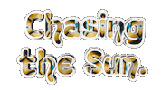 Glow Chasing The Sun Sticker by OpticalArtInc.