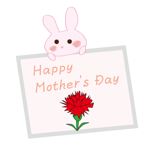 Mothers Day Rabbit Sticker