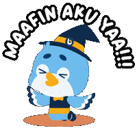 Sorry Owl Sticker by Accurate Indonesia