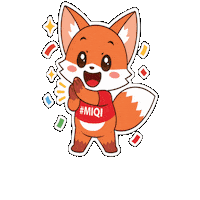 Happy Fox Sticker by IQI Concept