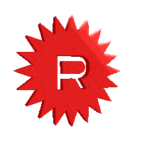 REBELL_STUDIO logo design star studio Sticker