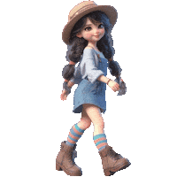 Girl Menina Bonita Sticker