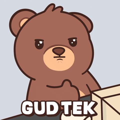 Teddy Bear Thumbs Up GIF by BEARISH