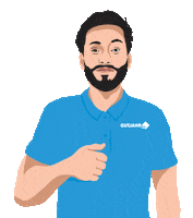 Gutjahr thumbs up daumen hoch fliesenleger tiler Sticker